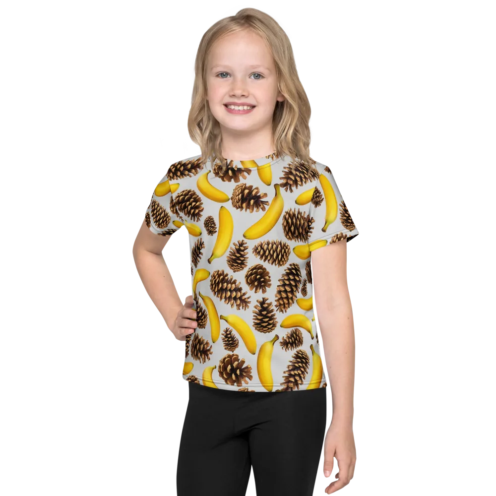 Banana Conifer on Kids Crew Neck T-Shirt — Front