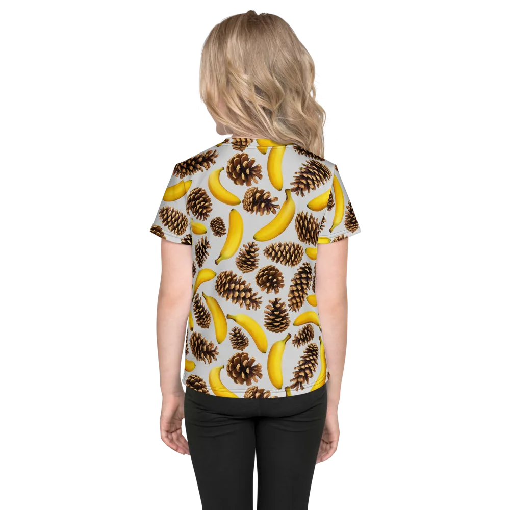 Banana Conifer on Kids Crew Neck T-Shirt — Back