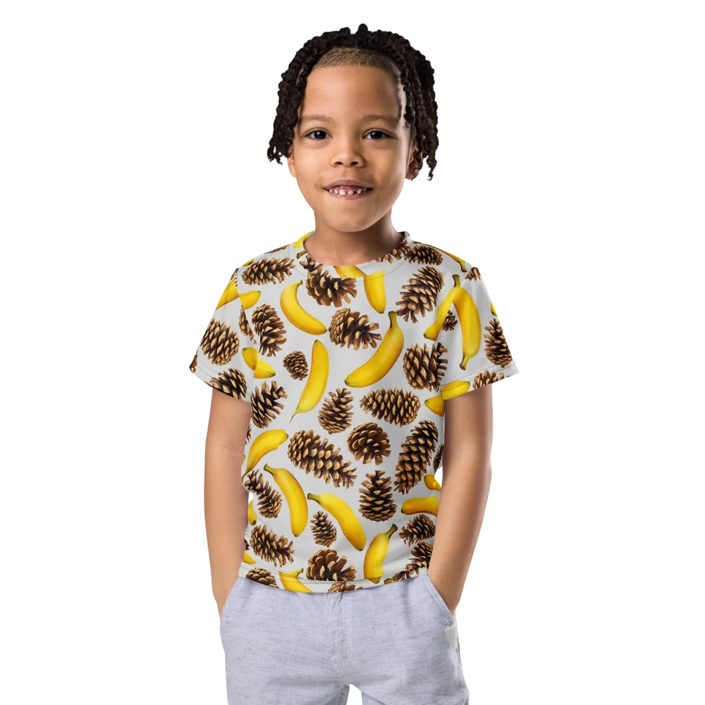 Banana Conifer on Kids Crew Neck T-Shirt — Front