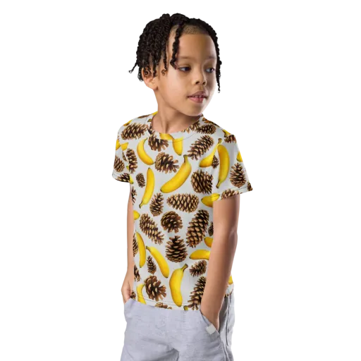 Banana Conifer on a Kids Crew Neck T-Shirt