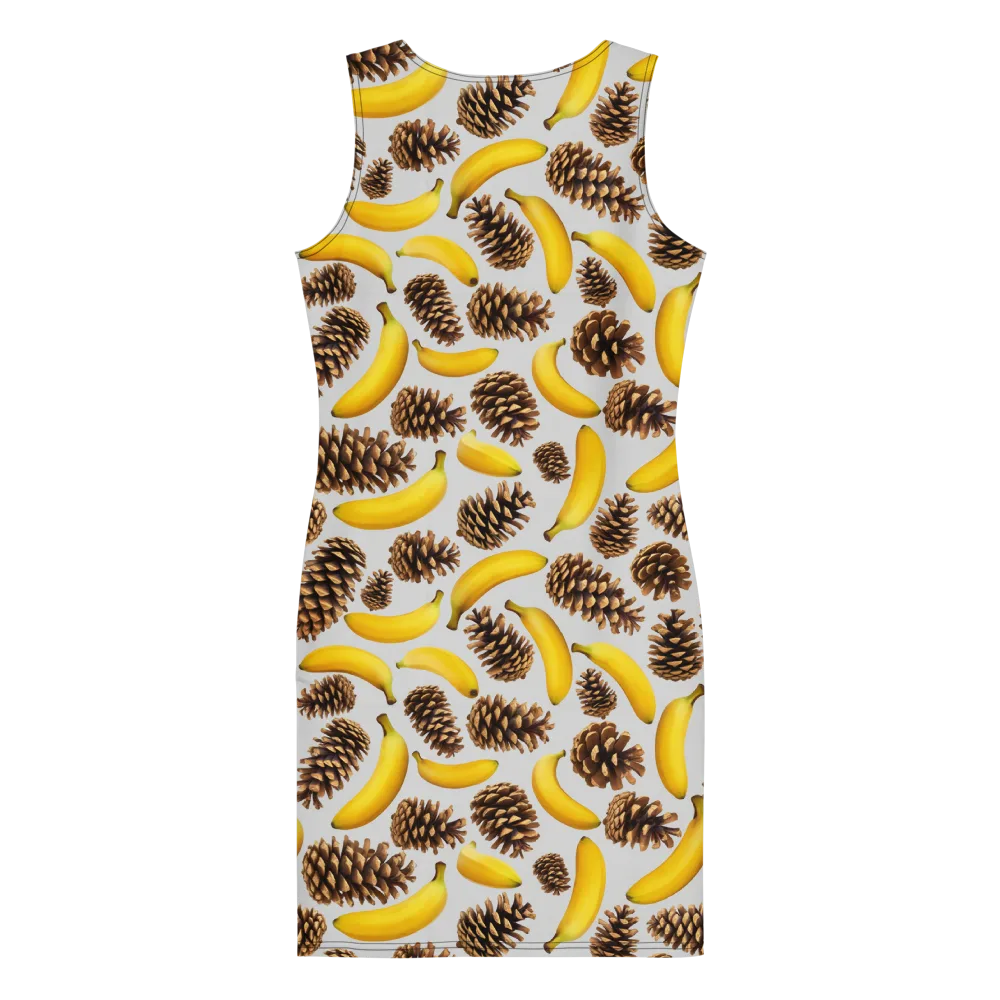 Banana Conifer on Bodycon Dress — Back