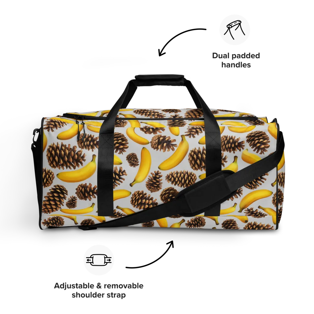 Banana Conifer on Duffle Bag — Front