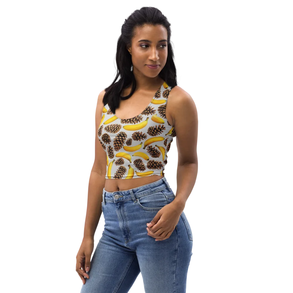 Banana Conifer on Crop Top — Left Front