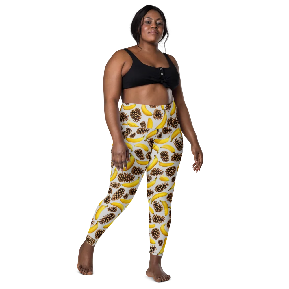 Banana Conifer on Leggings with Pockets — Front