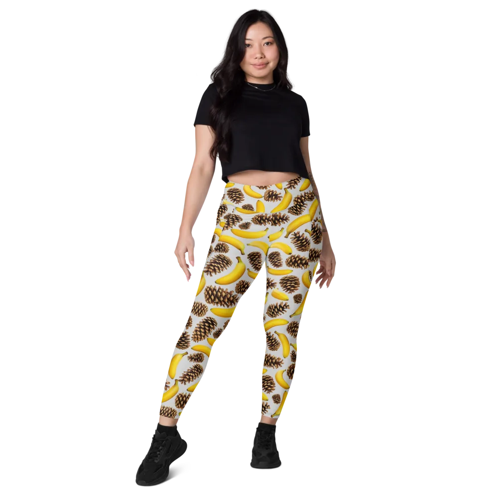 Banana Conifer on Leggings with Pockets — Front