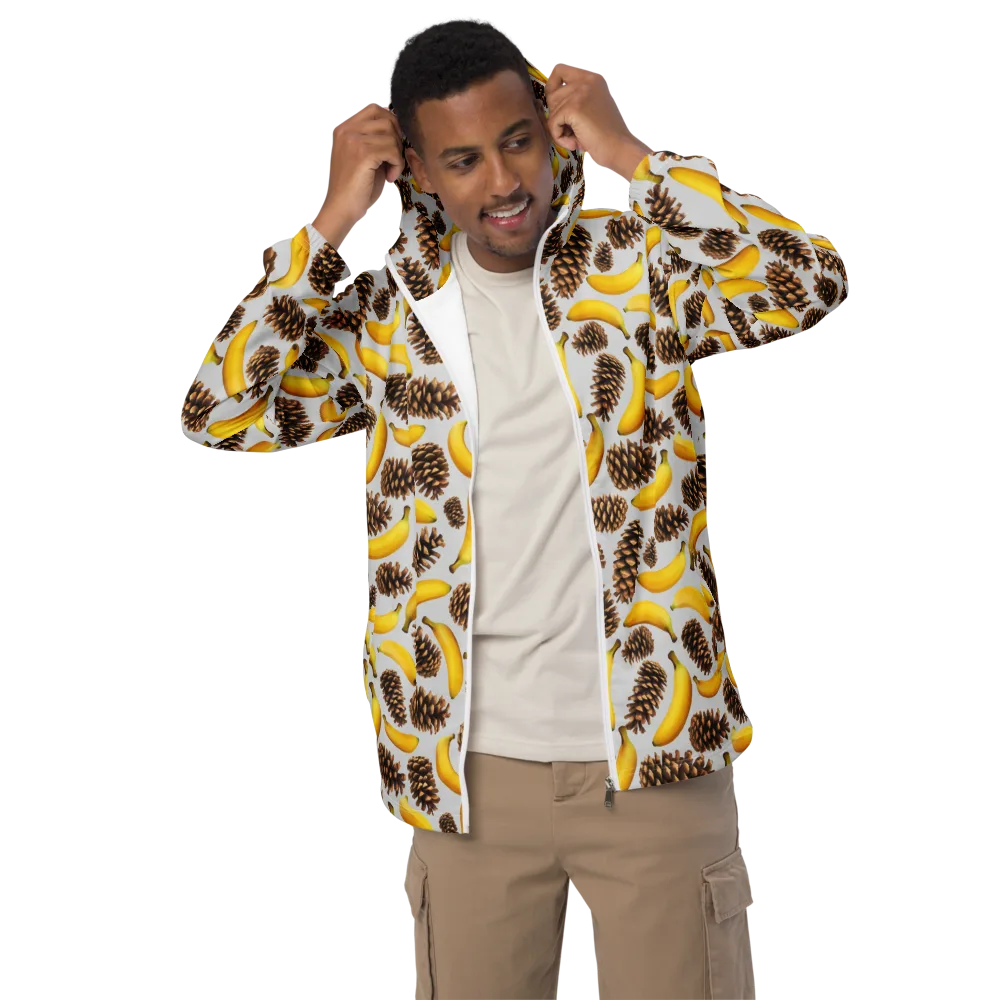 Banana Conifer on Men's Windbreaker — Front
