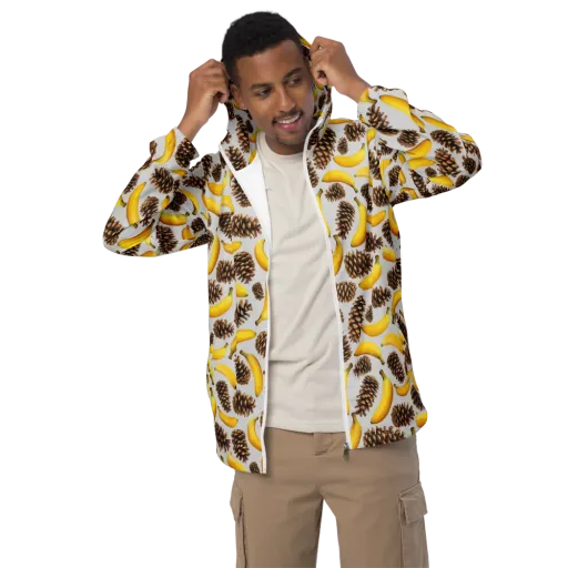Banana Conifer on a Men's Windbreaker