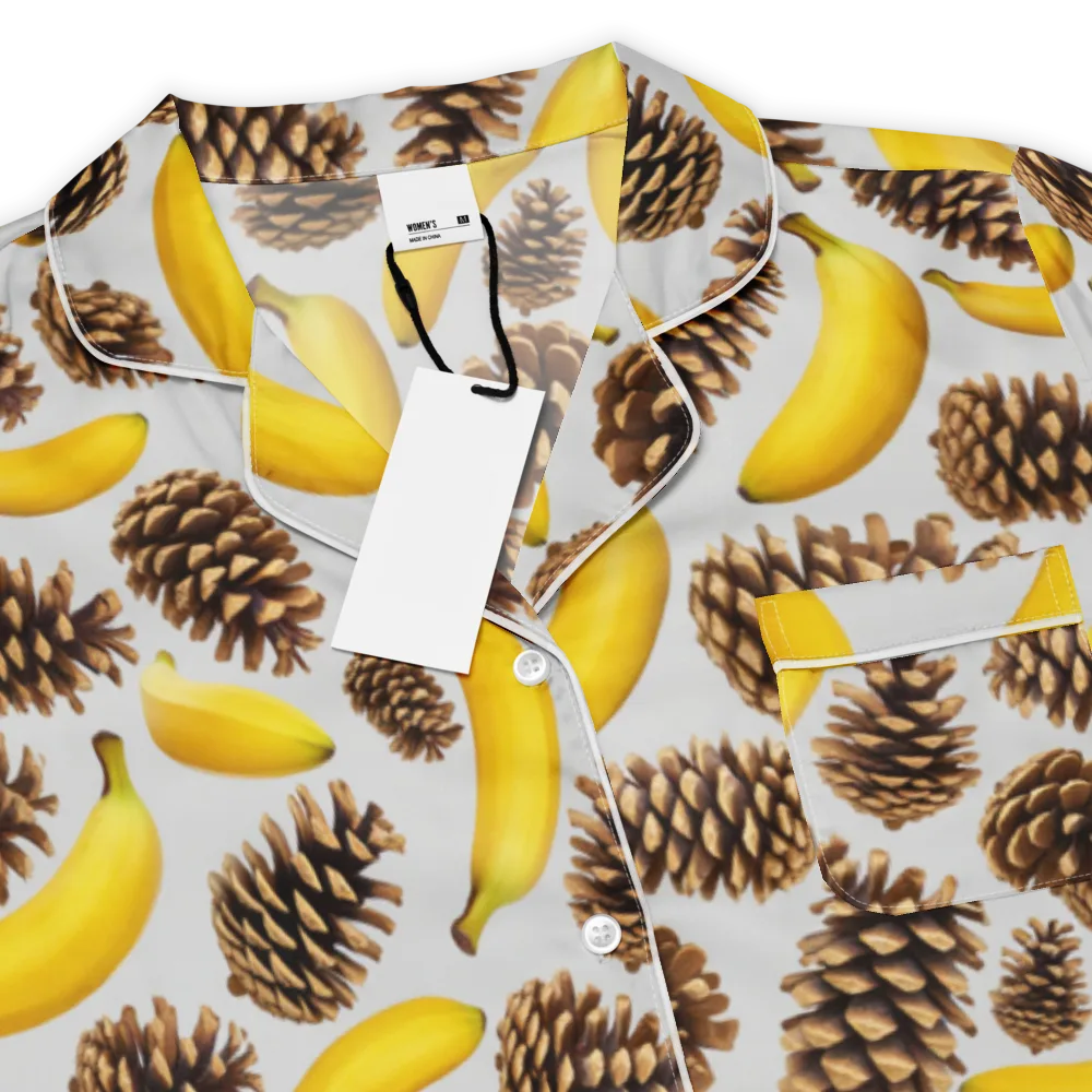 Banana Conifer on Women's Short Sleeve Pajama Top — Product details