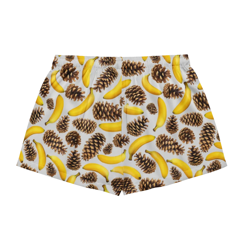 Banana Conifer on Women's Pajama Shorts — Back