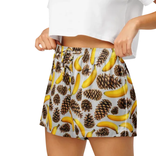 Banana Conifer on a Women's Pajama Shorts