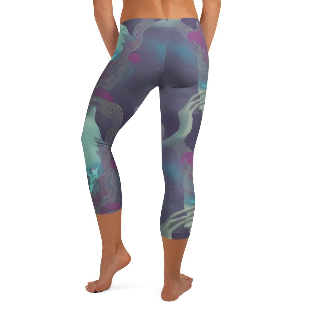 Ethereal Muse on Capri Leggings — Back