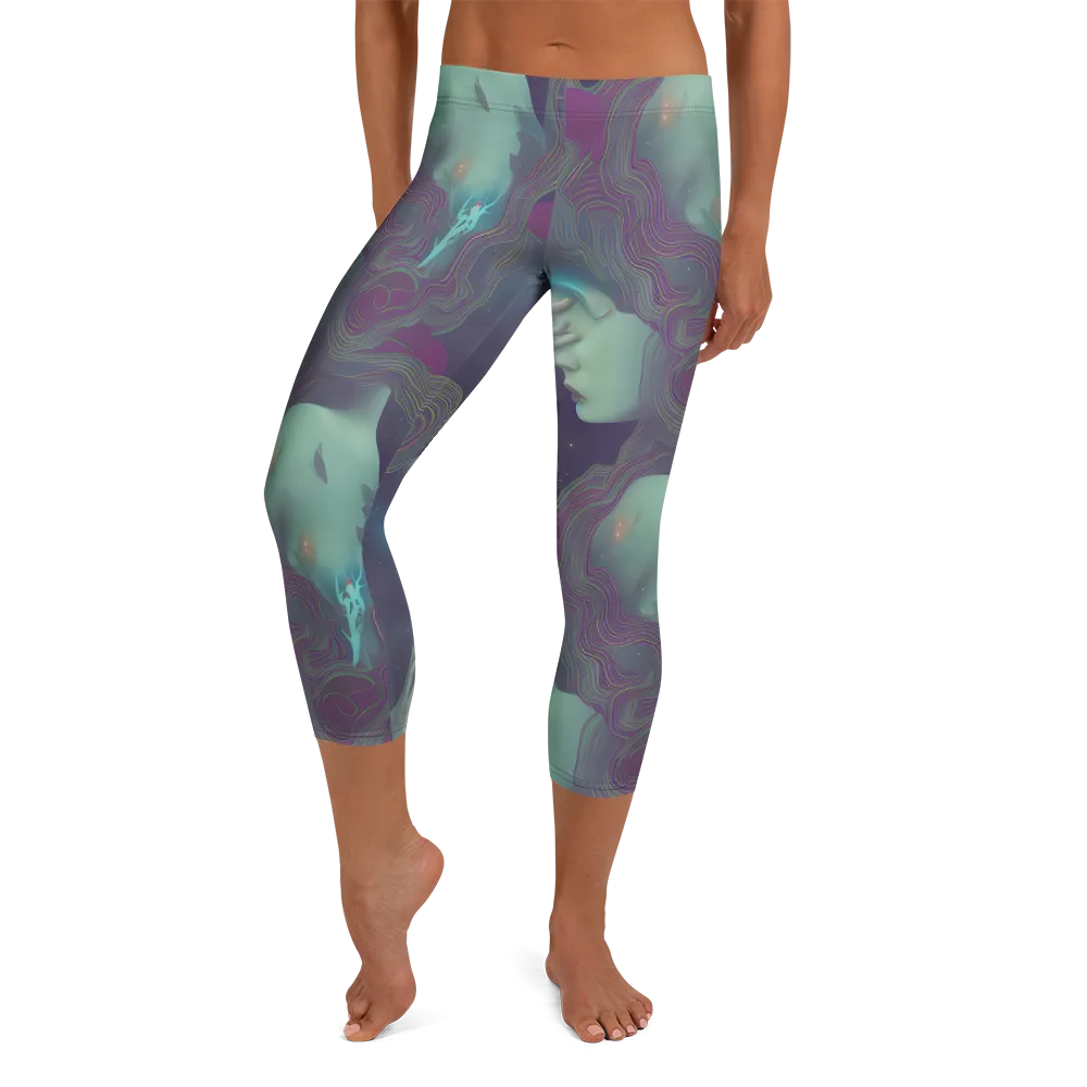 Ethereal Muse on Capri Leggings — Front