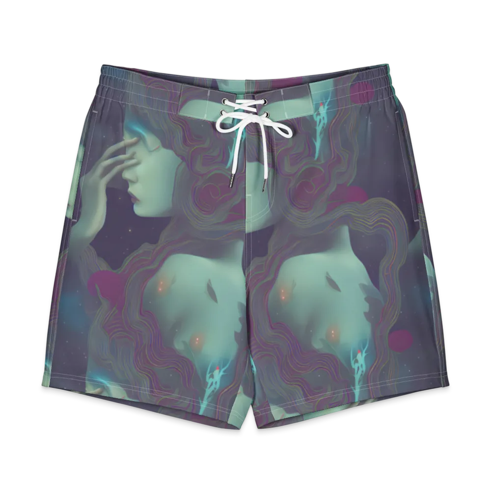 Ethereal Muse on Men's Board Shorts — Front