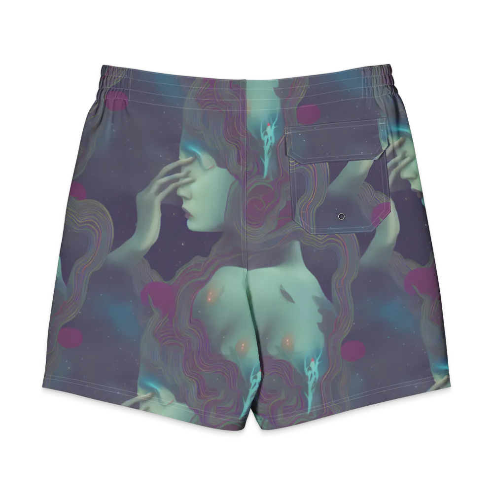 Ethereal Muse on Men's Board Shorts — Back
