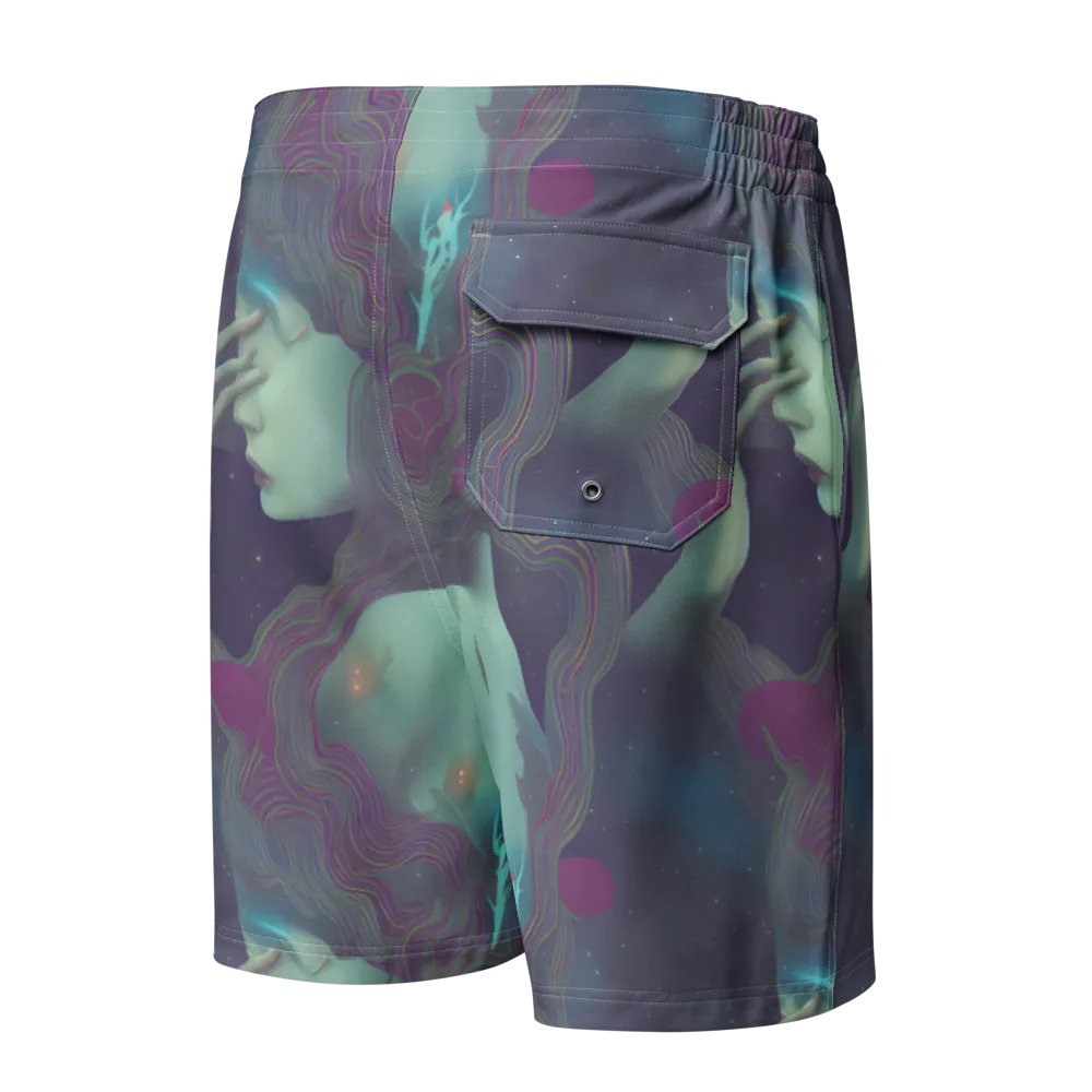 Ethereal Muse on Men's Board Shorts — Back