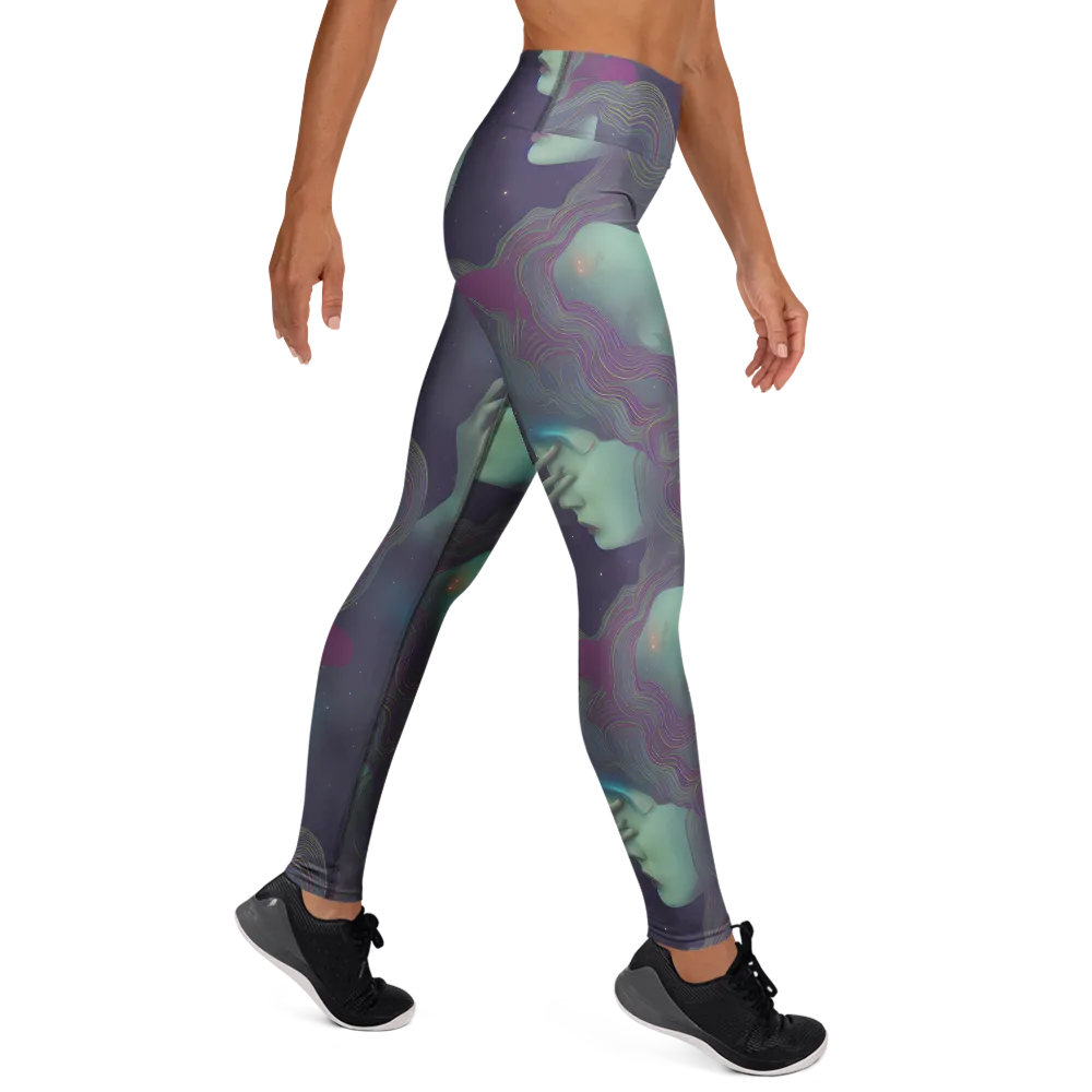 Ethereal Muse on Yoga Leggings — Right