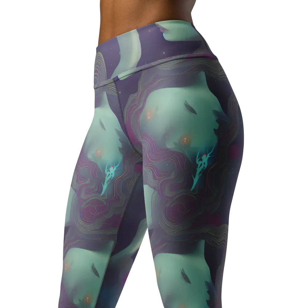 Ethereal Muse on Yoga Leggings — Left Front