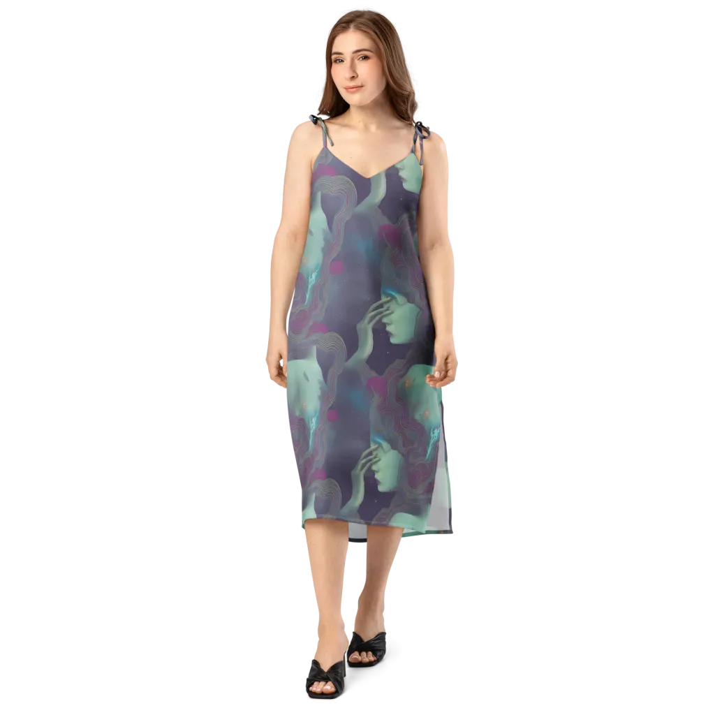 Ethereal Muse on Slip Dress — Front