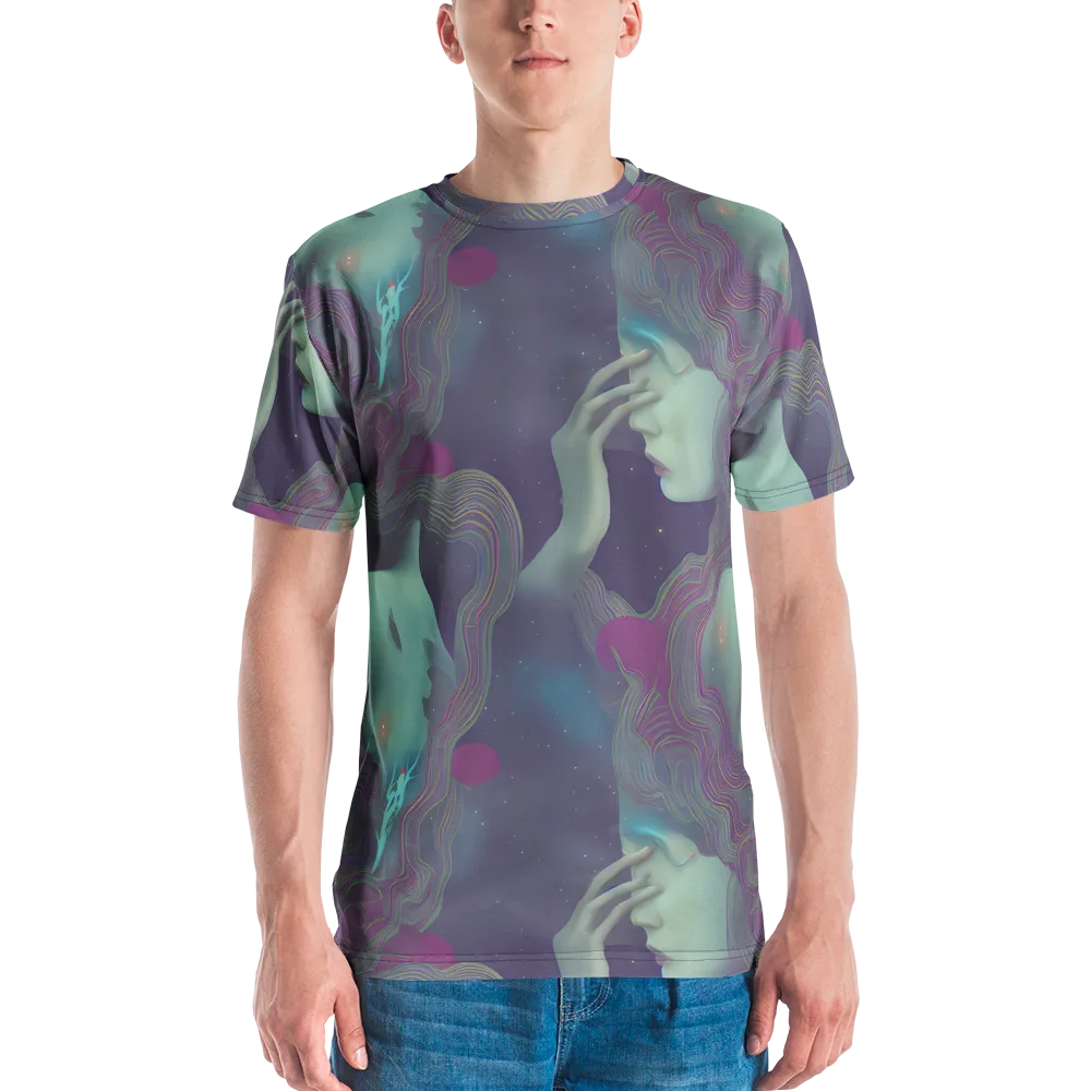 Ethereal Muse on Men's Crew Neck T-Shirt — Front