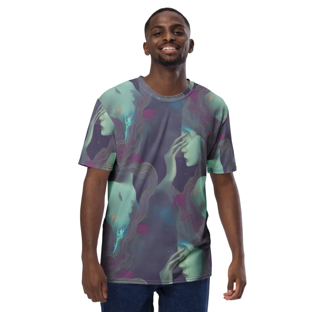 Ethereal Muse on Men's Crew Neck T-Shirt — Front