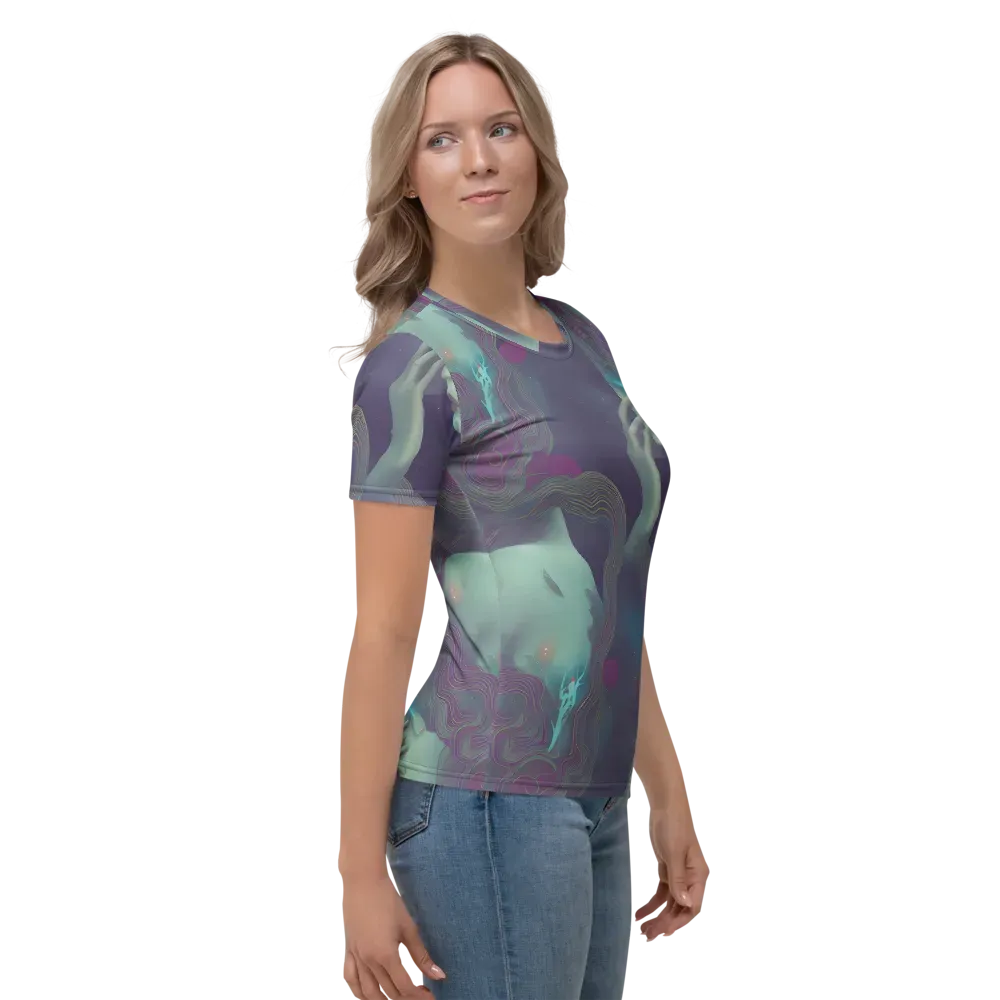 Ethereal Muse on Women's Crew Neck T-Shirt — Right