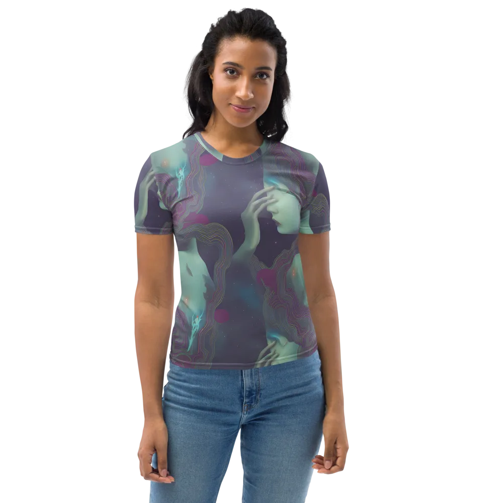 Ethereal Muse on Women's Crew Neck T-Shirt — Front