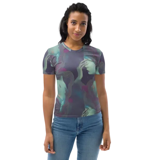 Ethereal Muse on a Women's Crew Neck T-Shirt