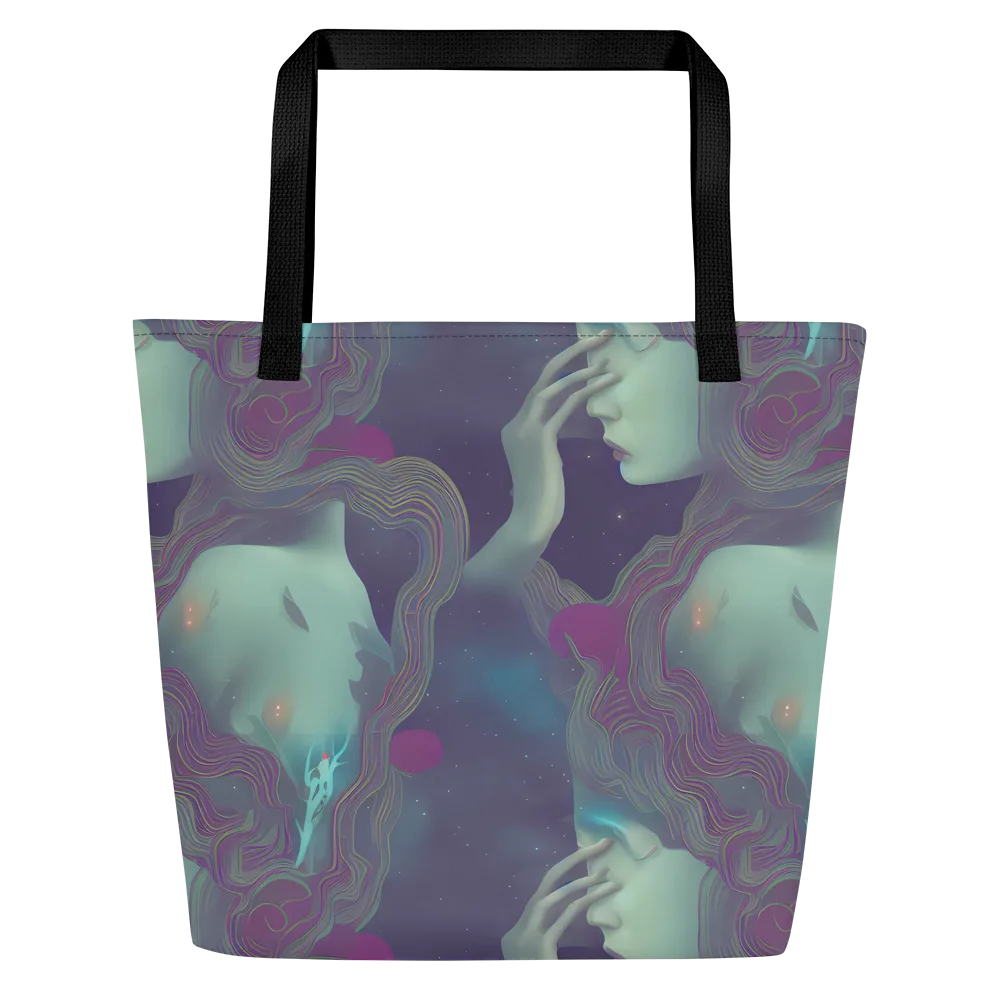 Ethereal Muse on Large Tote Bag W/ Pocket — Front