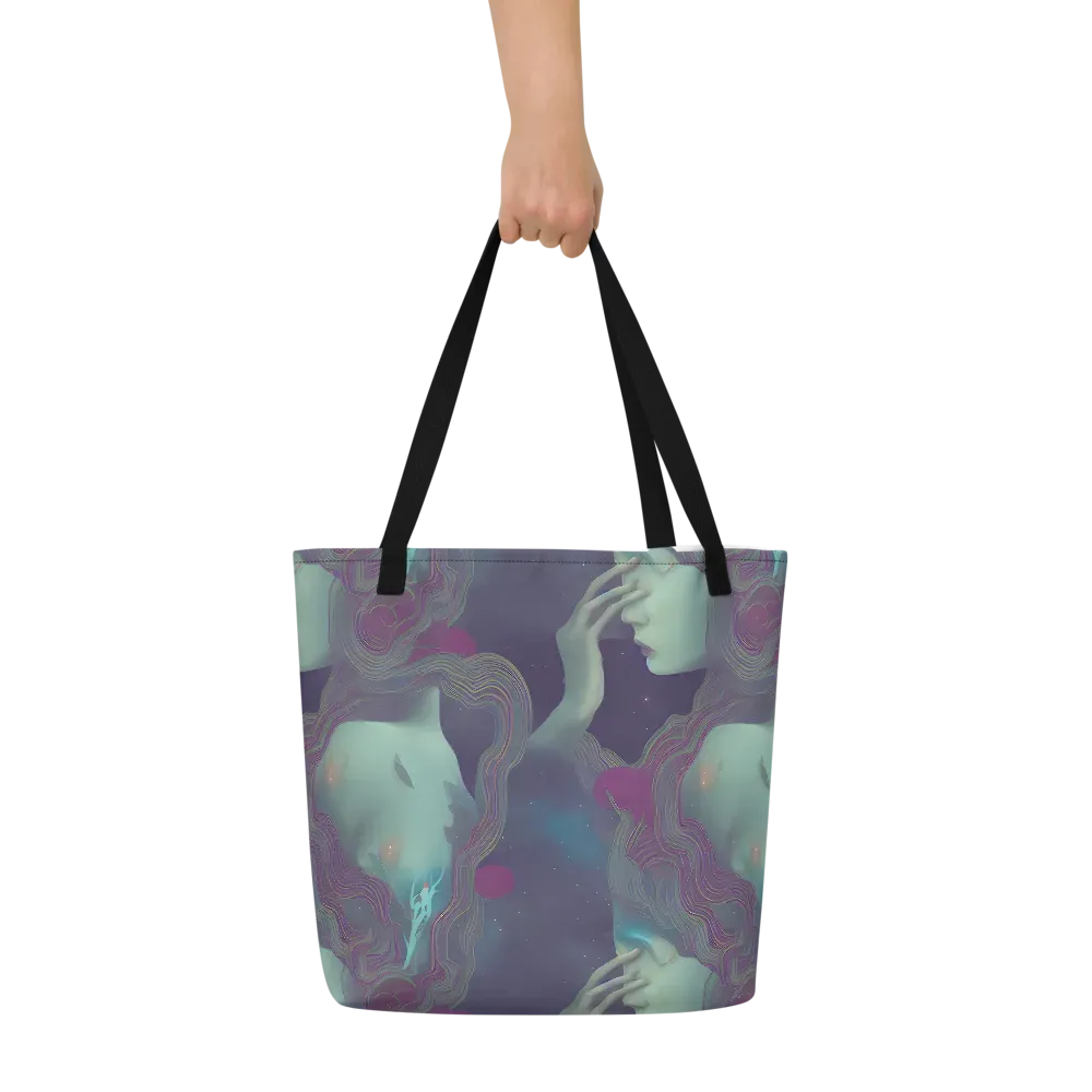 Ethereal Muse on Large Tote Bag W/ Pocket — Front