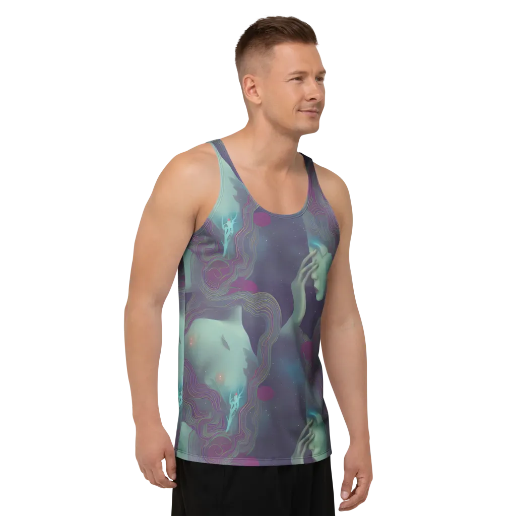 Ethereal Muse on Men's Tank Top — Right Front