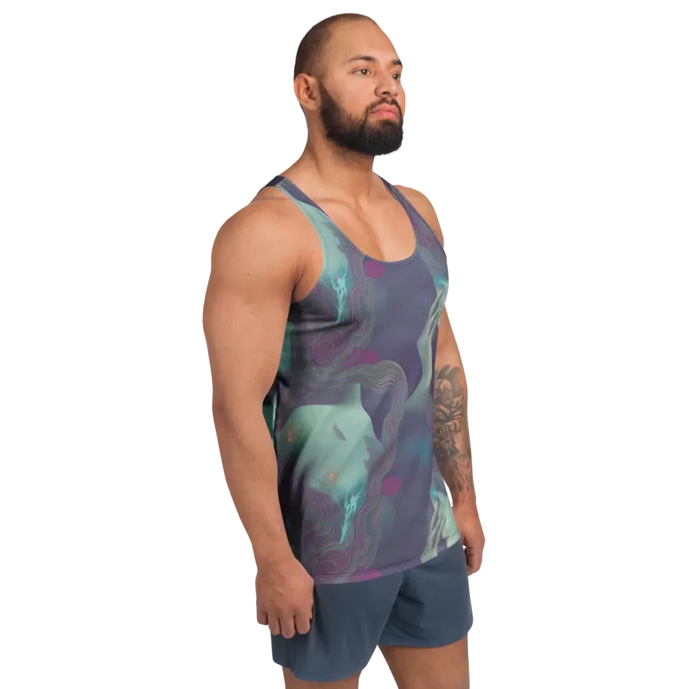 Ethereal Muse on Men's Tank Top — Right Front
