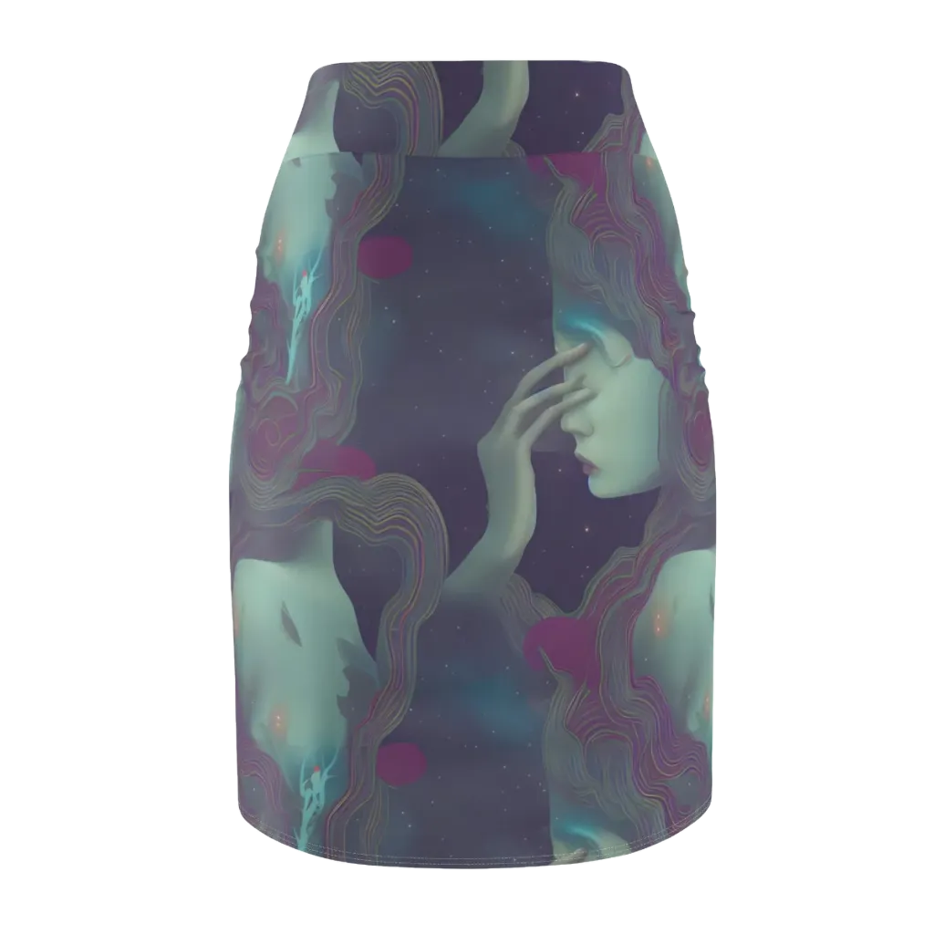 Ethereal Muse on Pencil Skirt — Back