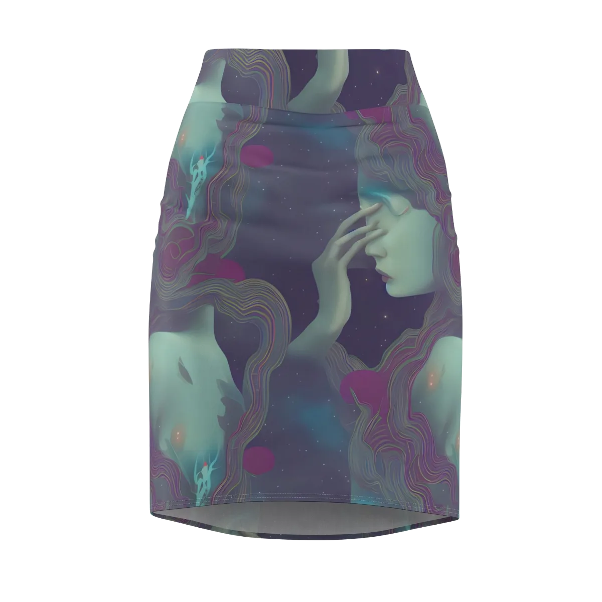 Ethereal Muse on Pencil Skirt — Front