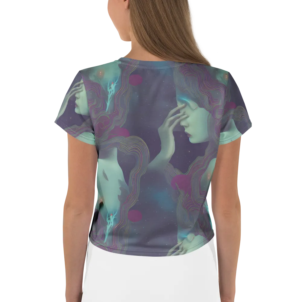 Ethereal Muse on Crop Tee — Back
