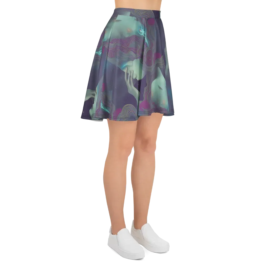 Ethereal Muse on Skater Skirt — Right