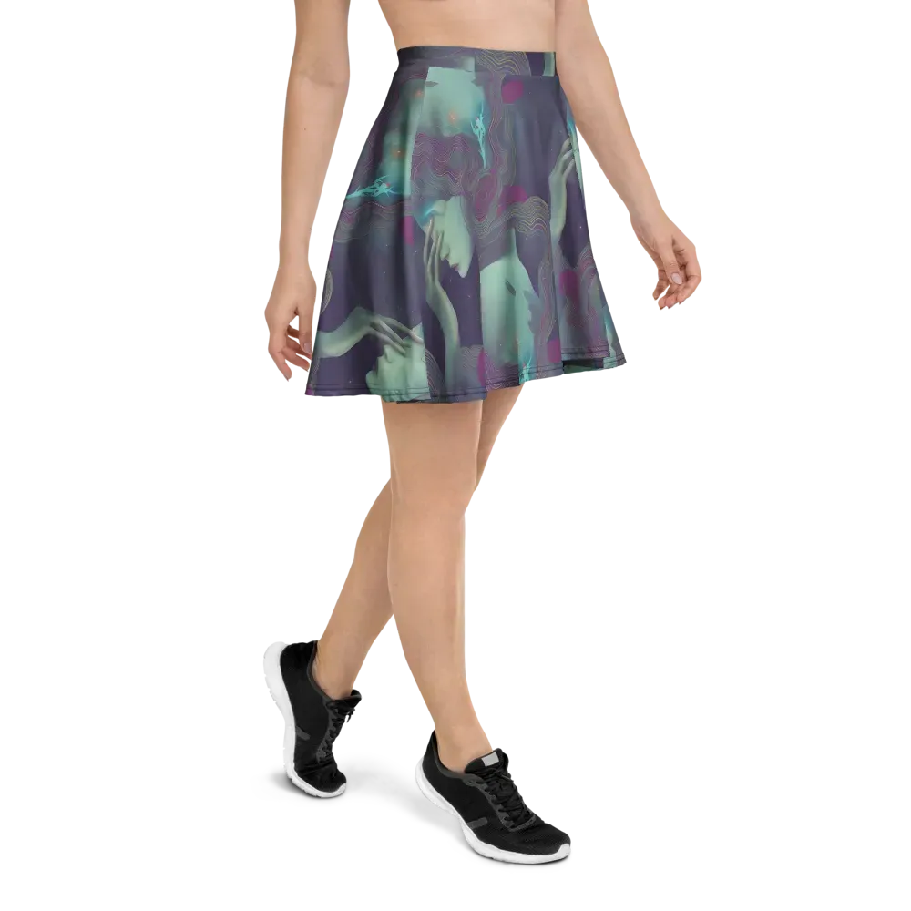 Ethereal Muse on Skater Skirt — Right