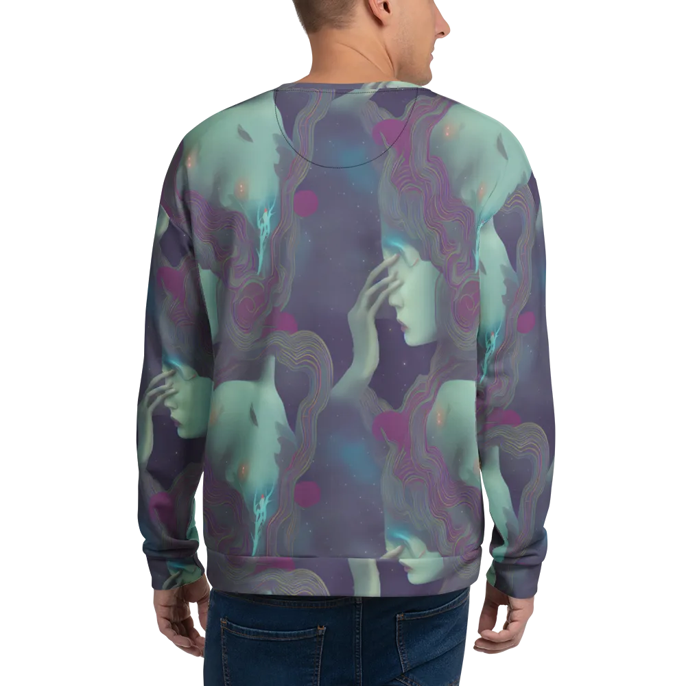 Ethereal Muse on Sweatshirt — Back