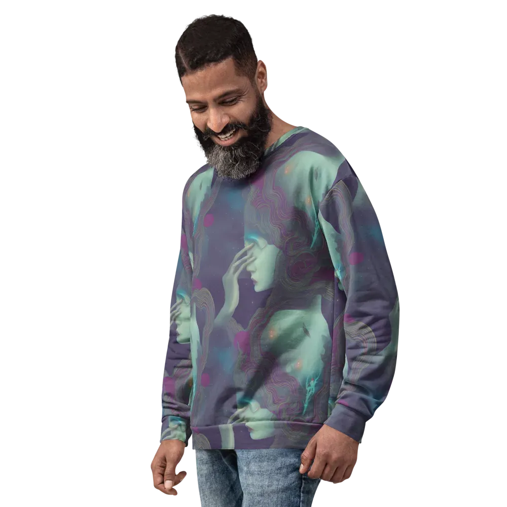 Ethereal Muse on Sweatshirt — Left Front