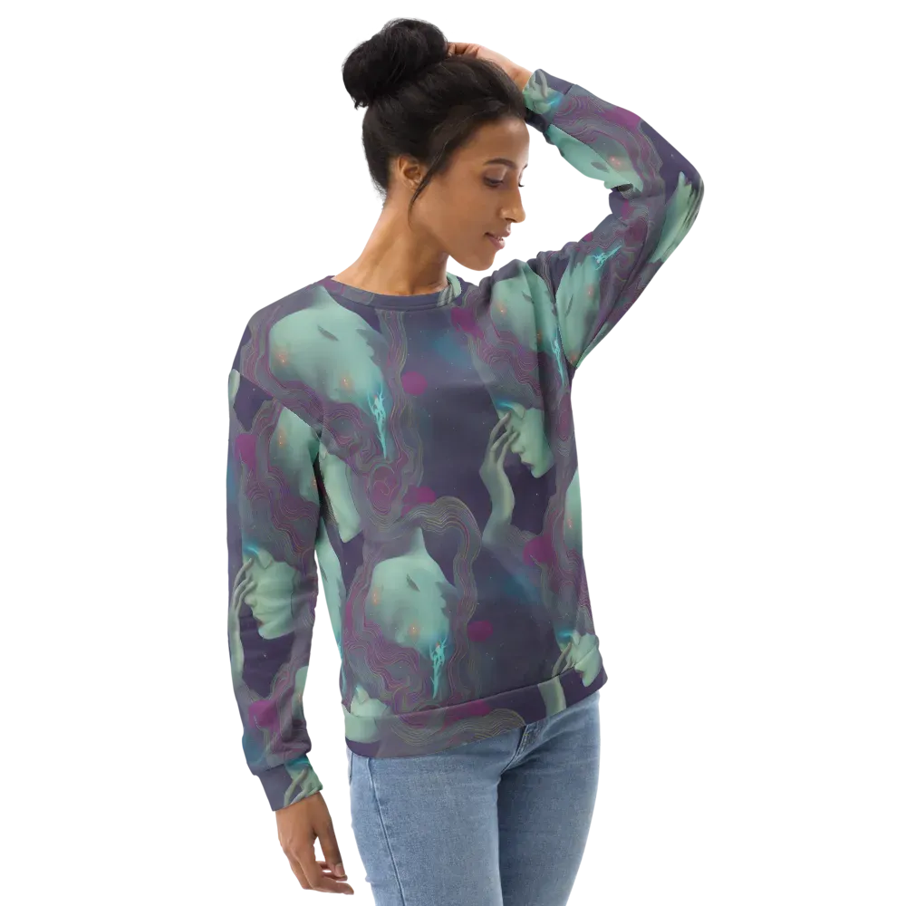Ethereal Muse on Sweatshirt — Right Front