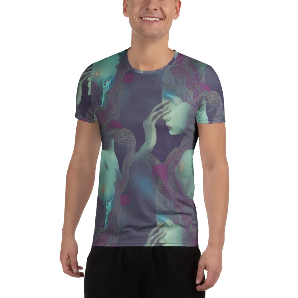 Ethereal Muse on Men's Athletic T-Shirt — Front