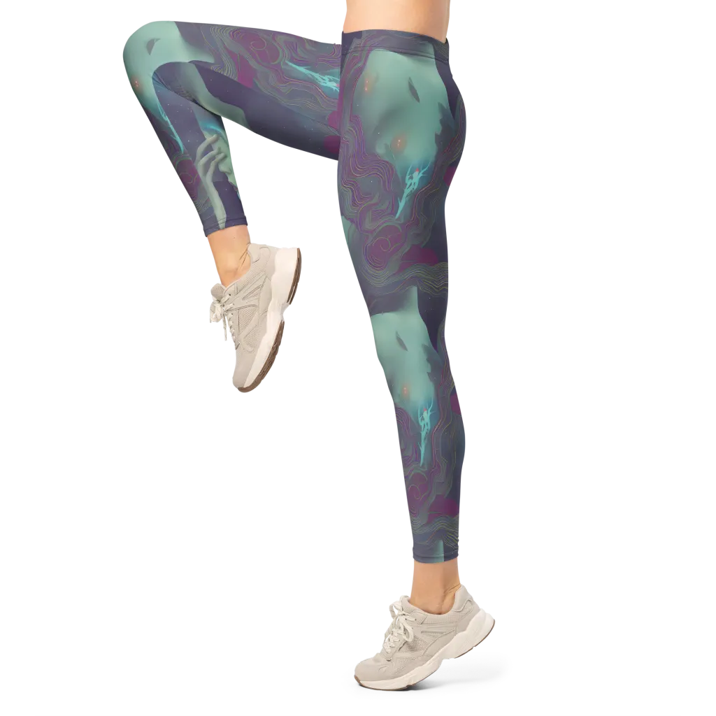 Ethereal Muse on Leggings — Left