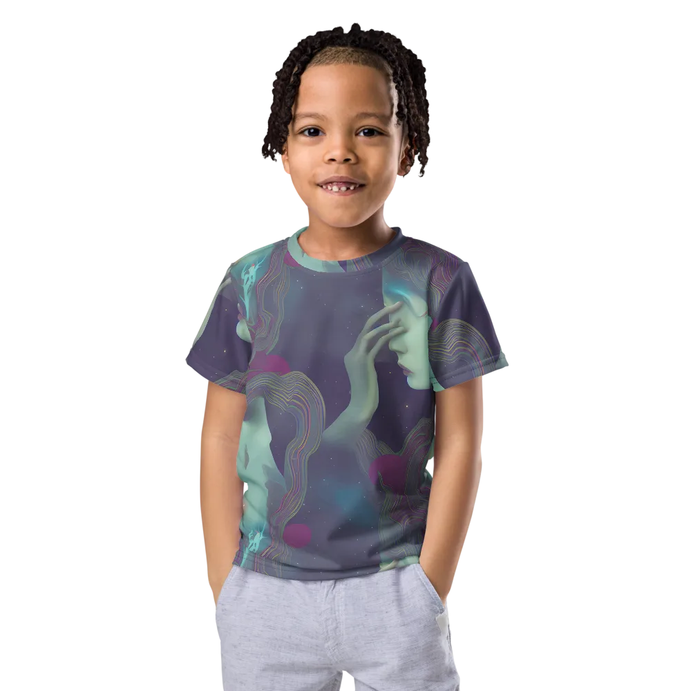 Ethereal Muse on Kids Crew Neck T-Shirt — Front
