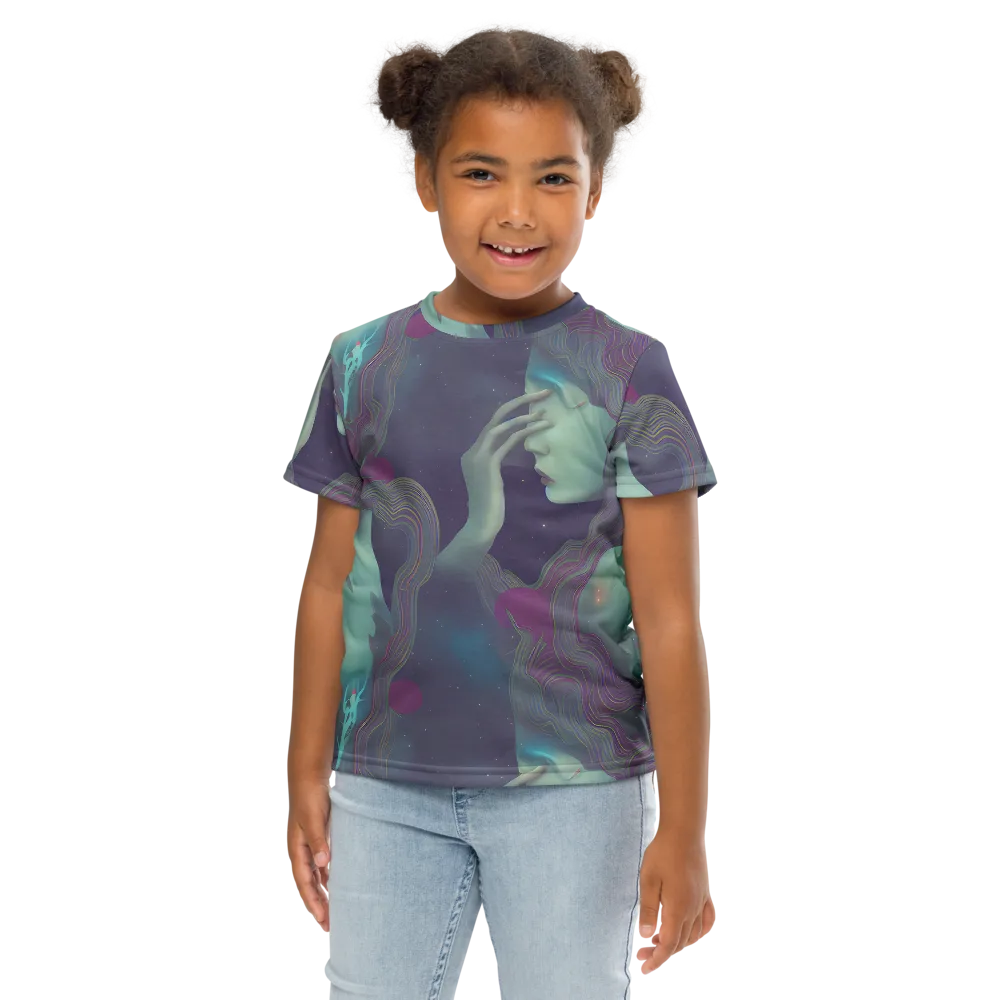 Ethereal Muse on Kids Crew Neck T-Shirt — Front