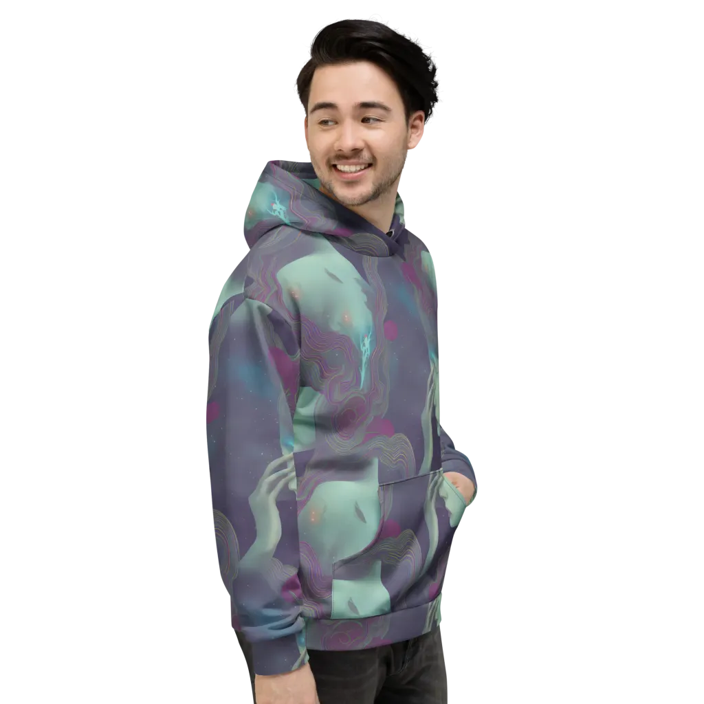 Ethereal Muse on Hoodie — Right