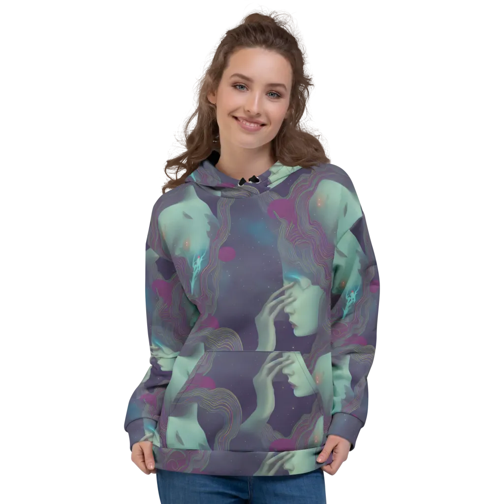 Ethereal Muse on Hoodie — Front