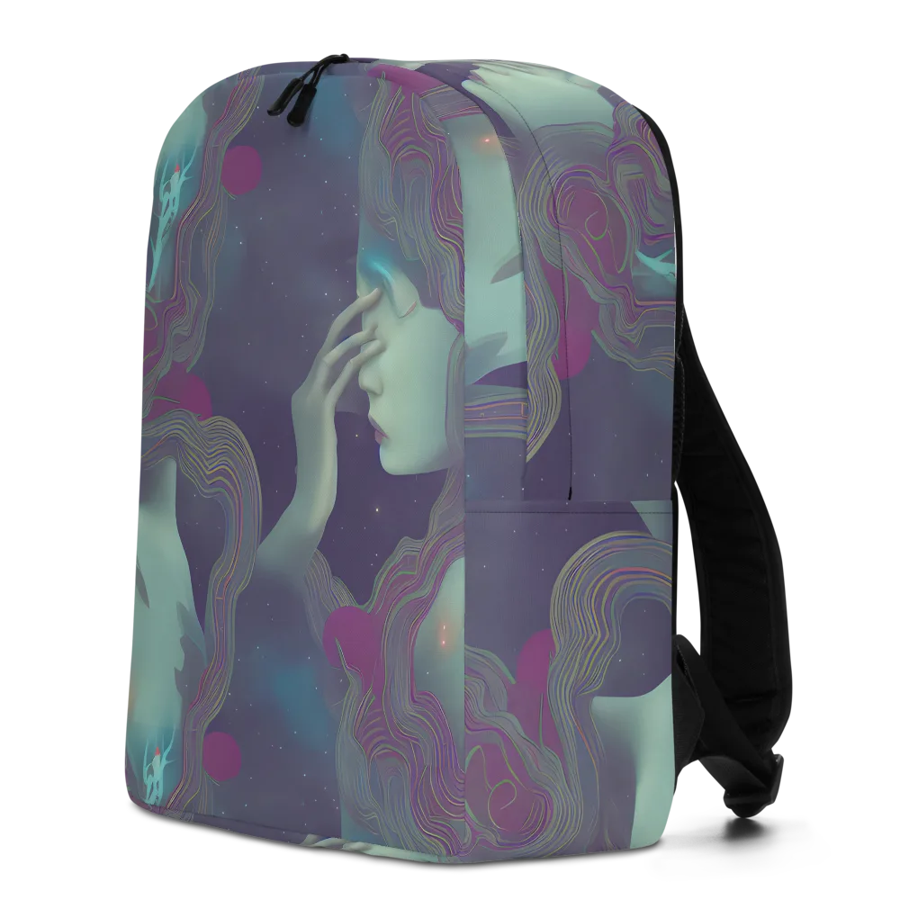 Ethereal Muse on Minimalist Backpack — Left