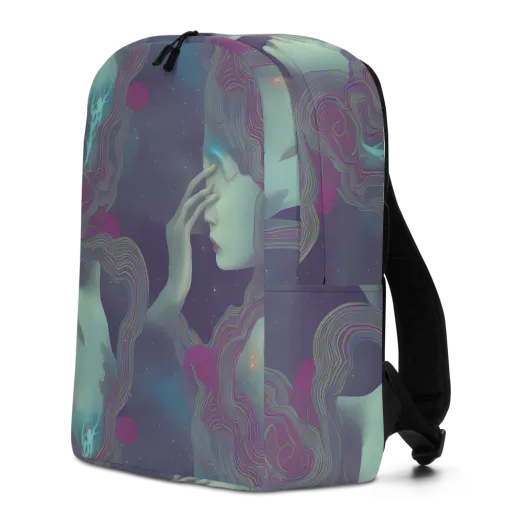 Ethereal Muse on a Minimalist Backpack