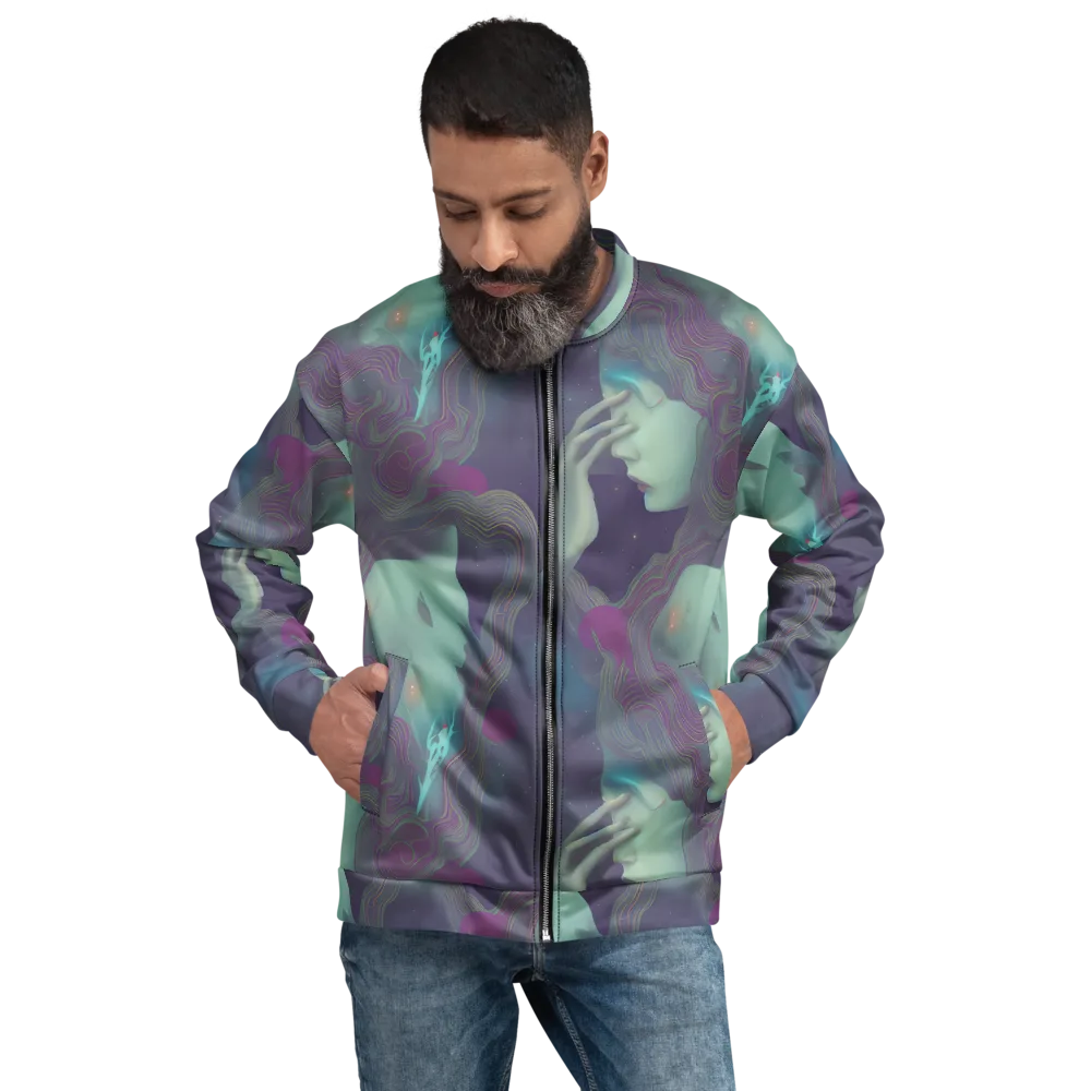 Ethereal Muse on Bomber Jacket — Front