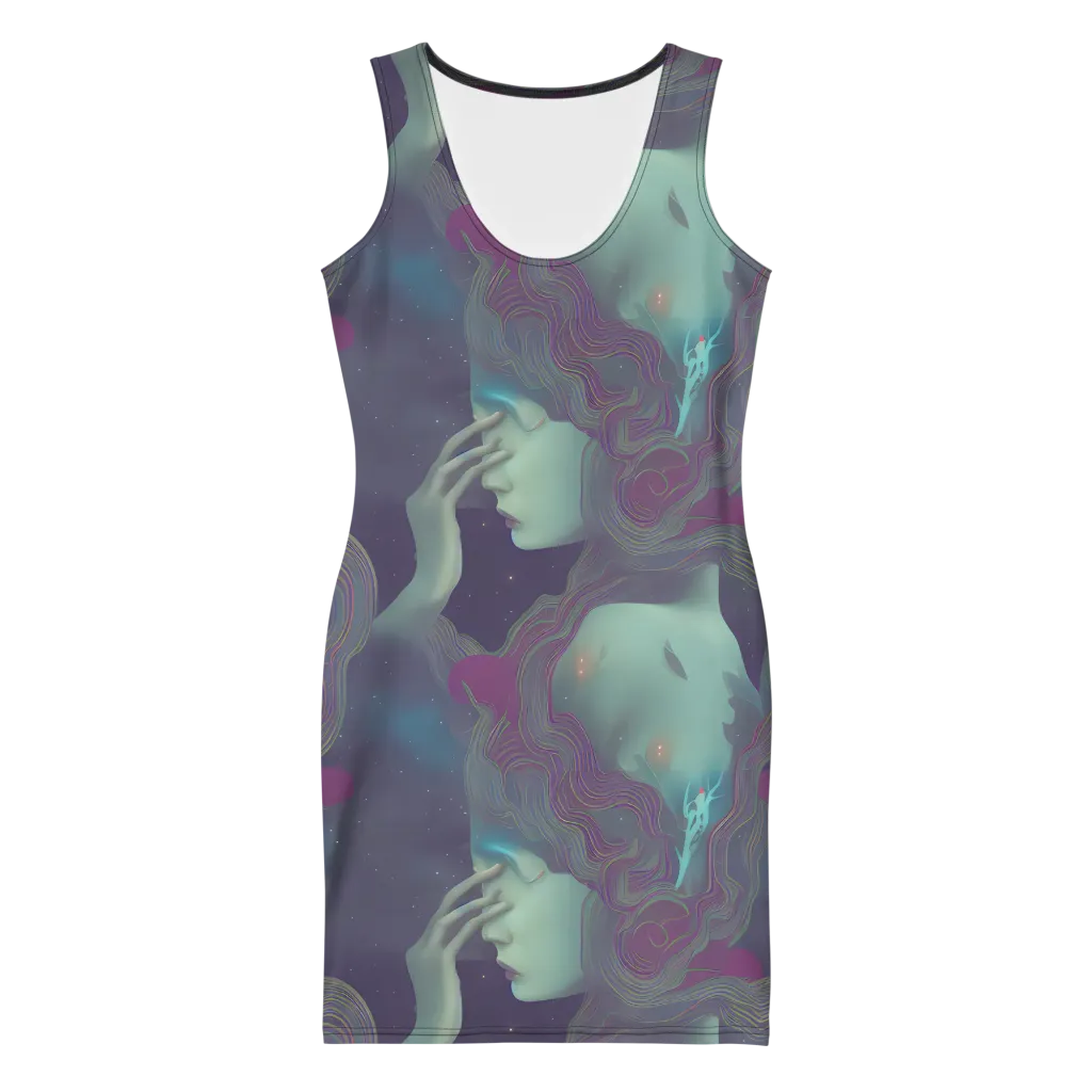 Ethereal Muse on Bodycon Dress — Front