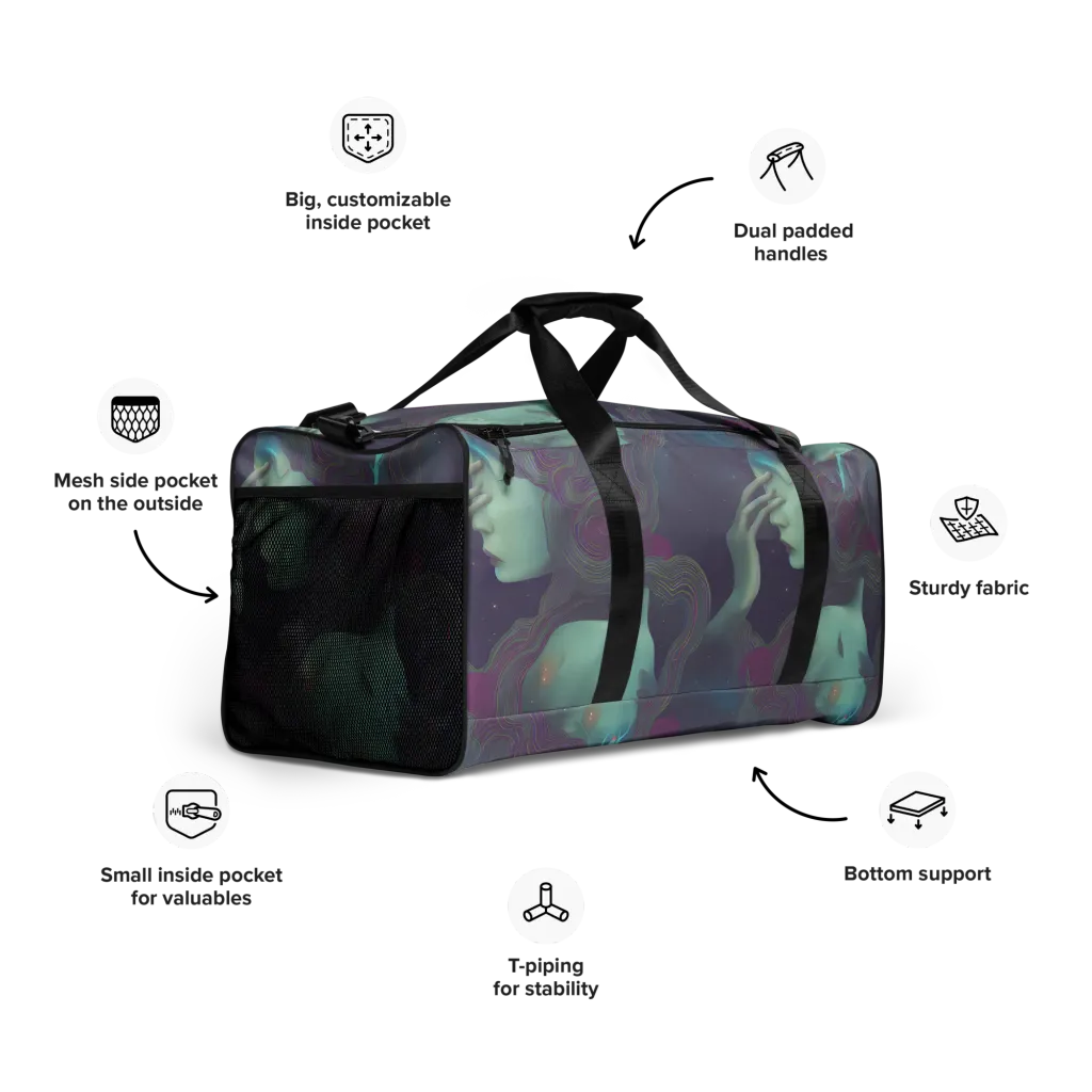 Ethereal Muse on Duffle Bag — Right Front